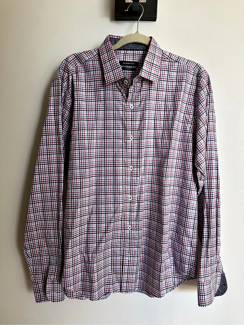 Bugatchi Men's Plaid Button Down Shirt